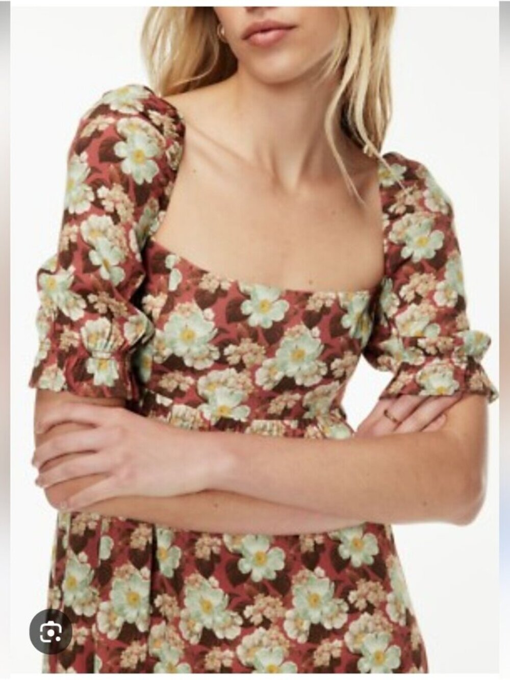 ARITZIA | Wilfred Moorland Dress Floral Red Sz 2XS